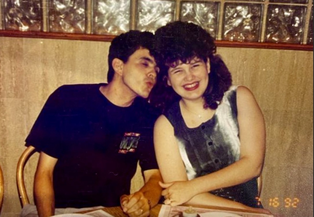 Jouberto e Patrícia namorando