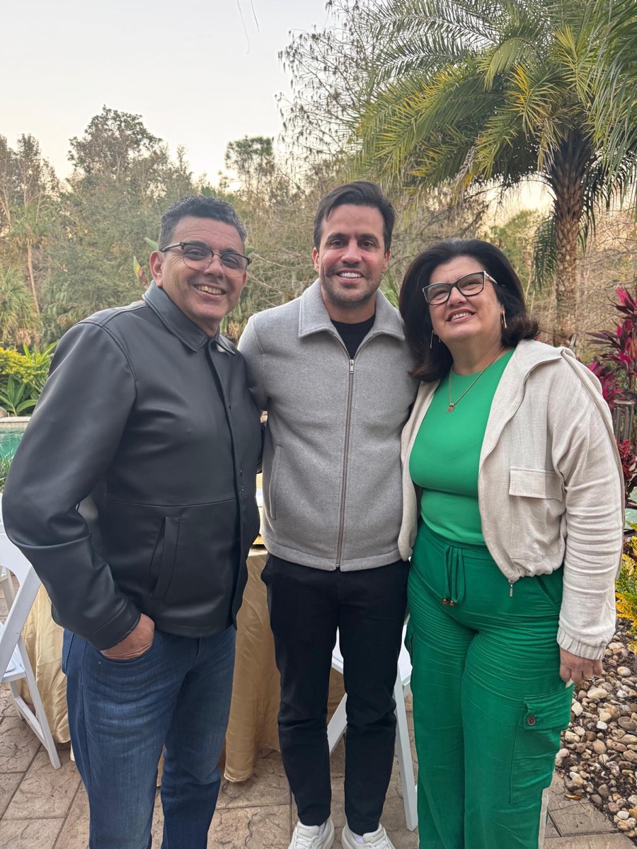 Jouberto e Patrícia com Pablo Marçal